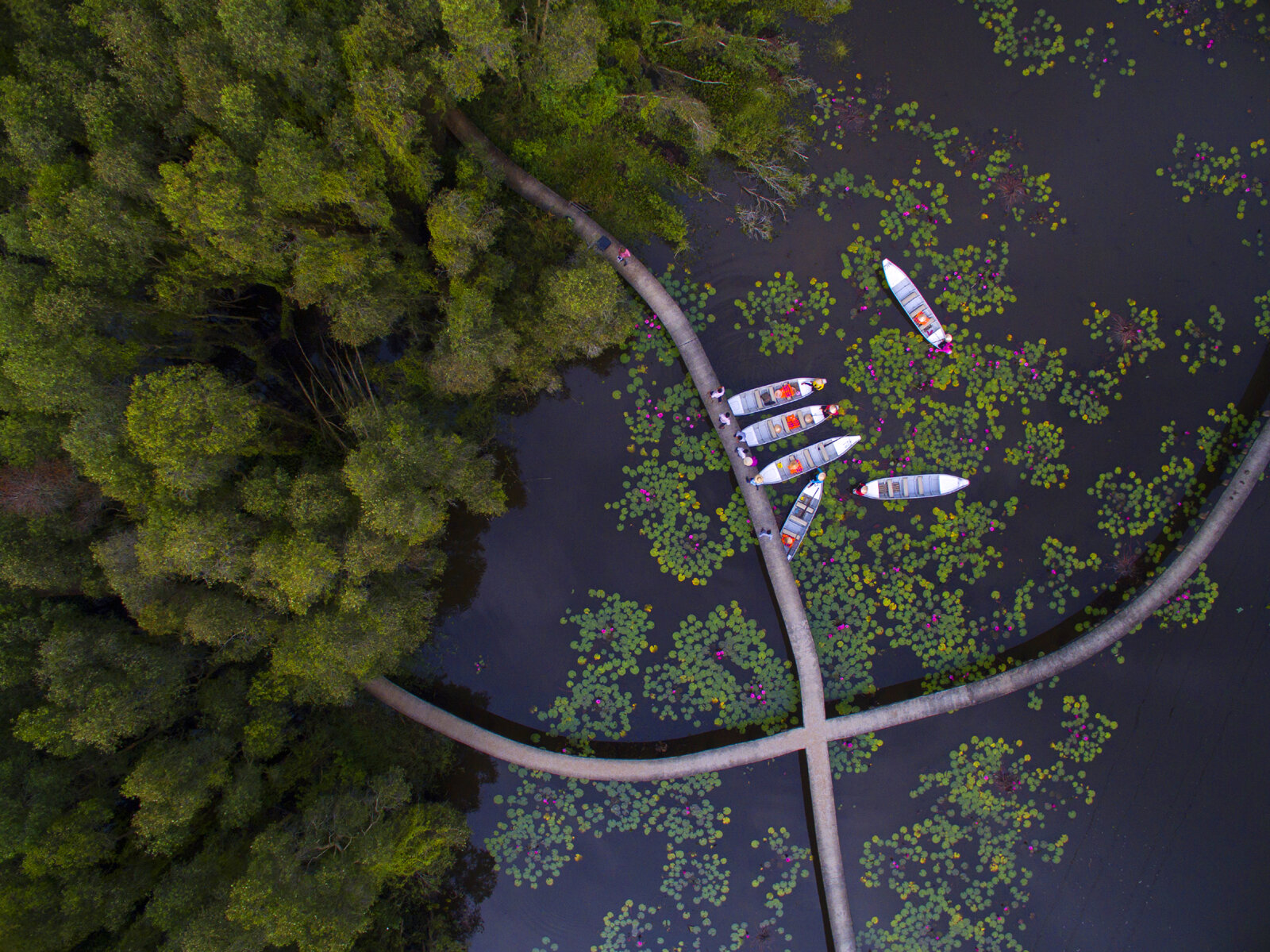 Tan Lap Floating Village - Begin your Long An Tours with a scenic adventure